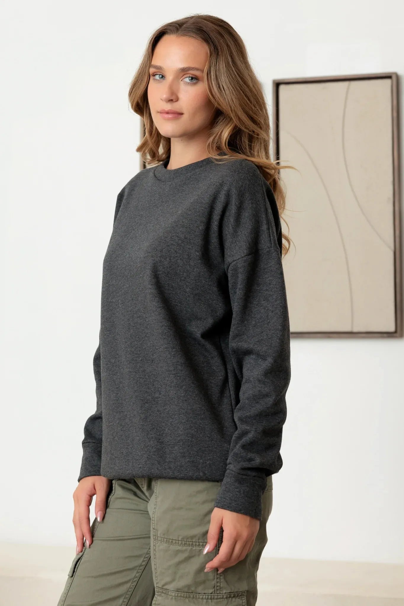 Basic Soft Long Sleeve Sweatshirt