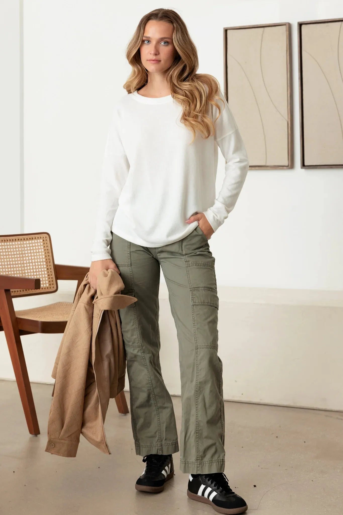 Crew Neck Cozy Long Sleeve Top