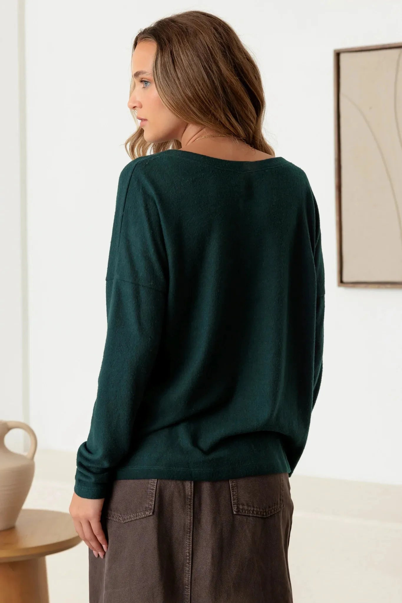 Crew Neck Cozy Long Sleeve Top