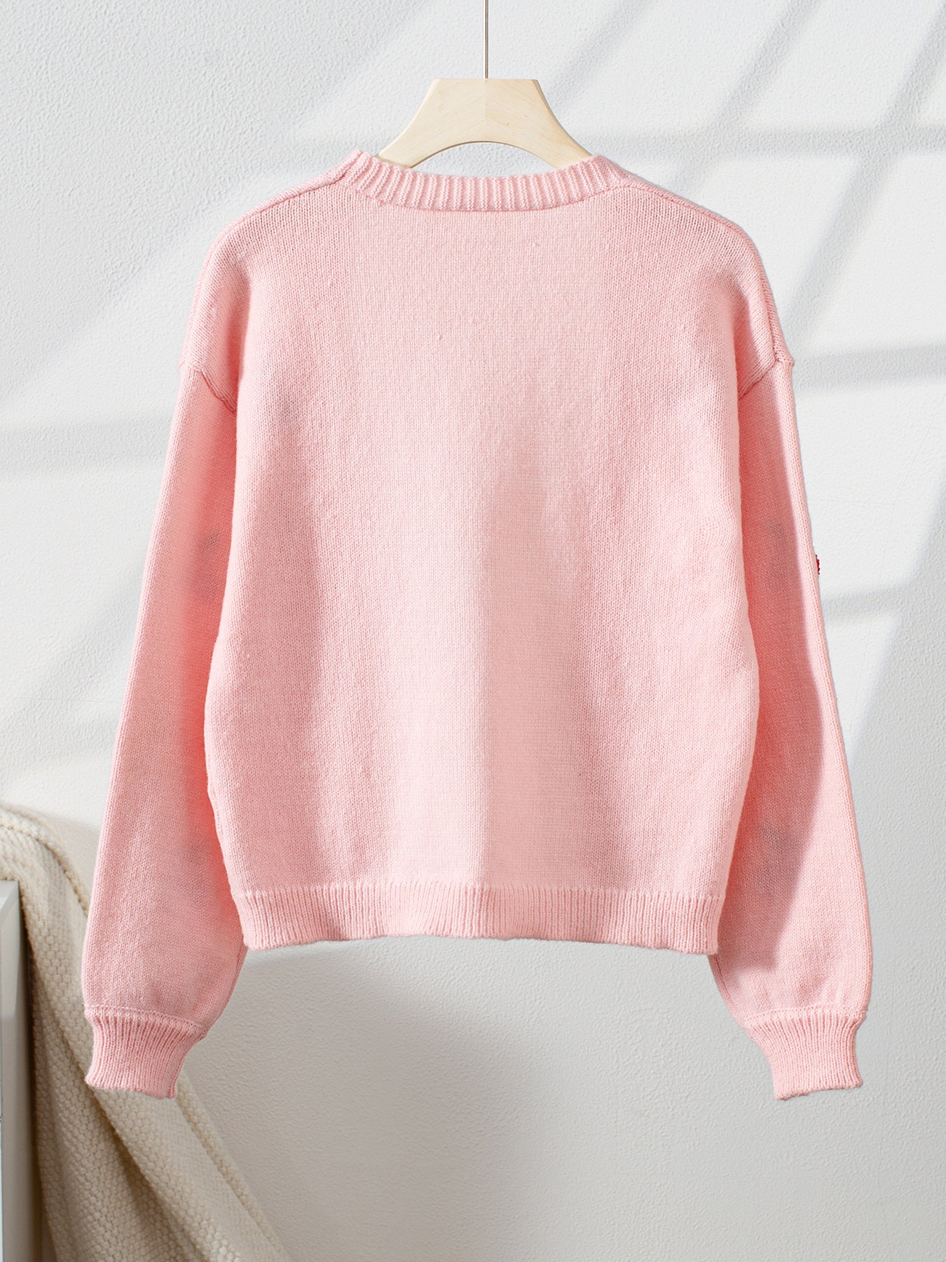Pink Cherry Knit Cardigan · Sweet and Playful Cropped Sweater