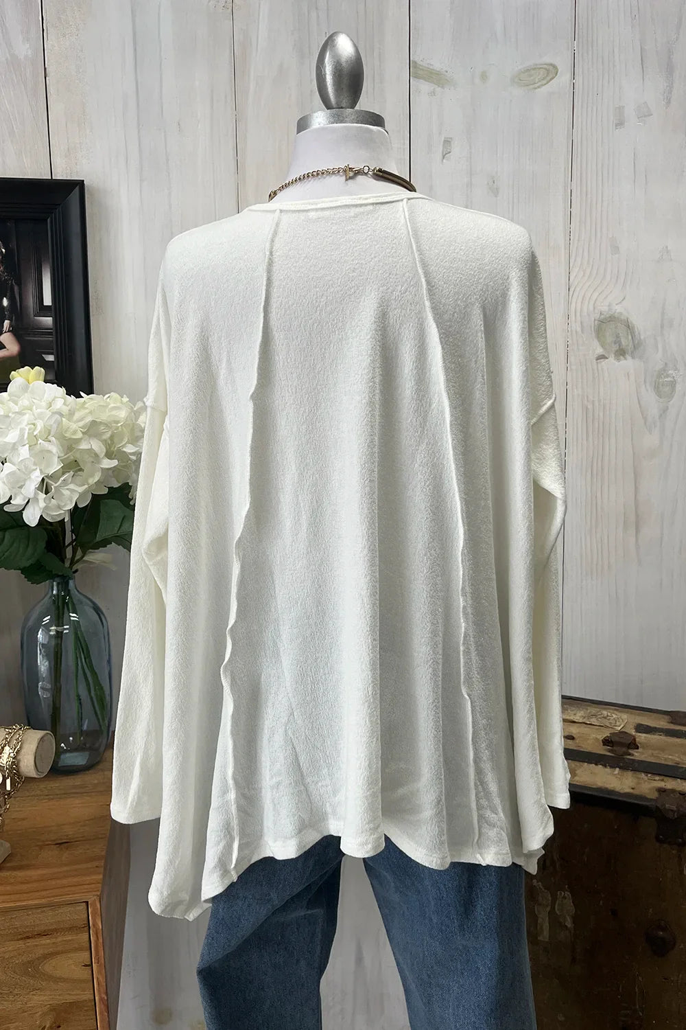 Oversized Asymmetrical Long Sleeve Cozy Sweater