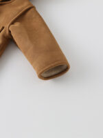 Baby Bear Hooded Fleece Jumpsuit｜Winter Warm One-Piece Romper｜Soft Faux Suede Infant Snowsuit｜Size 66–90 - Image 2