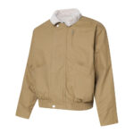 Men’s Fleece Lined Jacket Winter Warm Stand Collar Casual Short Coat - Image 2