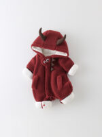 Baby Winter Padded Romper Cute Devil Hooded One-Piece Snowsuit - Image 5
