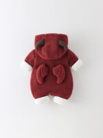 Baby Winter Padded Romper Cute Devil Hooded One-Piece Snowsuit - Image 4