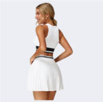 Women’s Sleeveless Golf Set｜Fitted Crop Top & High-Waist Pleated Skirt｜Stretchy & Lightweight｜2 Colors Available - Image 4