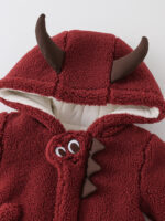 Baby Winter Padded Romper Cute Devil Hooded One-Piece Snowsuit - Image 2