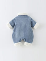Baby Winter Padded Romper Cute Panda Button One-Piece Snowsuit (Size 66–90) - Image 5