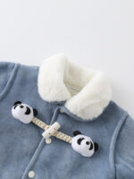Baby Winter Padded Romper Cute Panda Button One-Piece Snowsuit (Size 66–90) - Image 4