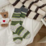 Women’s Vintage Striped Crew Socks Set｜Soft Terry Cotton Socks｜Warm & Cozy｜Multi-Pair Pack - Image 6