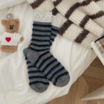 Women’s Vintage Striped Crew Socks Set｜Soft Terry Cotton Socks｜Warm & Cozy｜Multi-Pair Pack - Image 3
