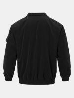 Men’s Casual Zip-Up Jacket | Utility Style Stand Collar Coat | Everyday Workwear Outerwear - Image 3