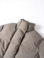 Women’s Cropped Puffer Jacket with Stand Collar | Minimalist Winter Coat with Adjustable Waist | Casual Outerwear - Image 3