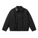 Men’s Padded Jacket with PU Collar｜Minimalist Short Winter Coat｜Warm Casual Outerwear - Image 2