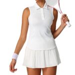 Women’s Golf Set | Sleeveless Polo Top & Pleated Skirt | Lightweight Athletic Outfit - Image 6