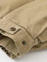 Women’s Cropped Utility Jacket with Faux Fur Collar | Winter Padded Coat | Relaxed Fit Outerwear - Image 3