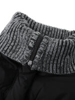 Women’s Cropped Puffer Jacket with Knit Collar | Winter Padded Short Coat | Casual Warm Outerwear - Image 2