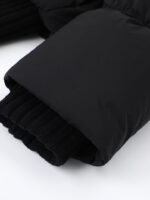 Women’s Cropped Puffer Jacket with Knit Collar | Winter Padded Short Coat | Casual Warm Outerwear - Image 3