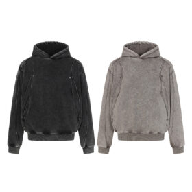 Men’s Vintage Washed Hoodie | Relaxed Fit Casual Streetwear Sweatshirt