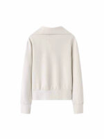 Women’s Minimal Casual Two-Piece Set | Long Sleeve Top & High-Waist Wide Leg Pants | Autumn Winter Outfit - Image 4