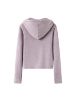 Women’s Hooded Zip-Up Casual Set | Cropped Jacket & High-Waist Wide Leg Pants | Autumn Winter Two-Piece Outfit - Image 4