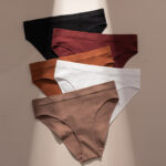 Women’s Seamless Cotton-Feel Briefs Set｜Mid-Waist Underwear｜Soft & Breathable｜Solid Color Multi-Pack - Image 3