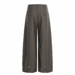 Men’s High-Waist Straight-Leg Pants｜Relaxed Fit Casual Trousers with Decorative Strap - Image 5