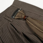 Men’s High-Waist Straight-Leg Pants｜Relaxed Fit Casual Trousers with Decorative Strap - Image 4