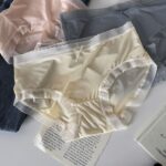 Women’s Sheer Mesh Panties Set｜Mid-Waist Briefs｜Soft Stretch Underwear｜Ruffle Trim with Bow｜Multi-Color Pack - Image 6