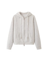 Women’s Basic Zip-Up Hoodie | Casual Loose-Fit Hooded Jacket | Everyday Essential