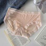 Women’s Sheer Mesh Panties Set｜Mid-Waist Briefs｜Soft Stretch Underwear｜Ruffle Trim with Bow｜Multi-Color Pack - Image 2